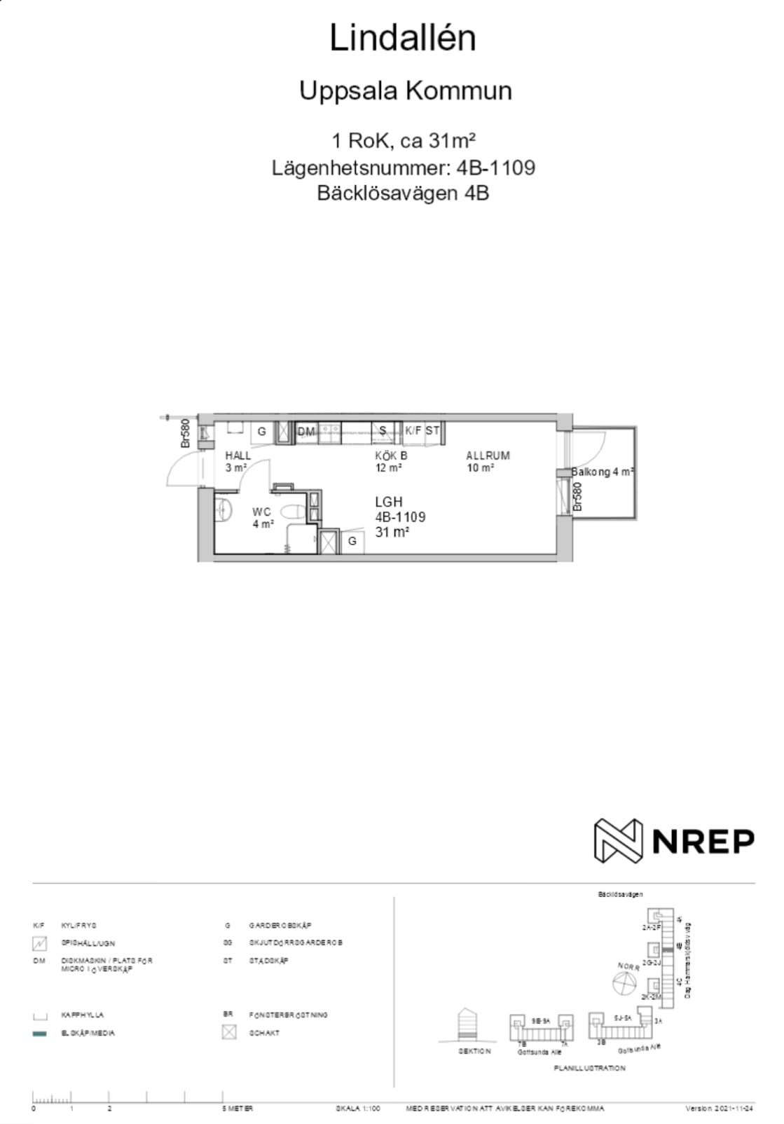 1-room apartment in Uppsala, Bäcklösavägen - image 1