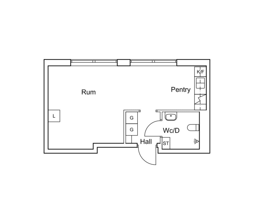 1-room apartment in Halmstad, Erik Olsons gata - image 1
